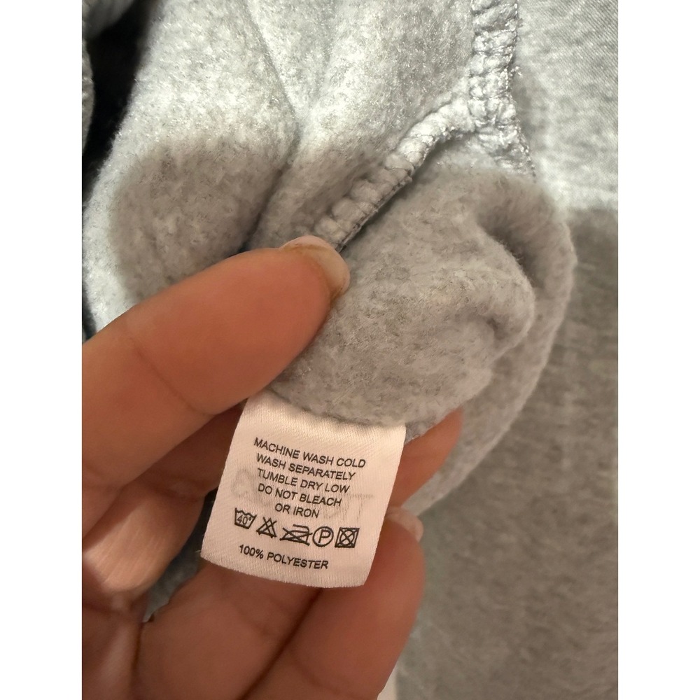Track 23 Intelligent Design Mens Gray Teddy Bear Graphic Hoodie Sweatshirt L - Picture 4 of 5